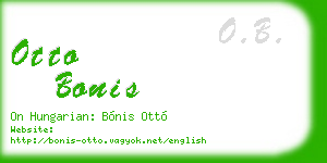 otto bonis business card
